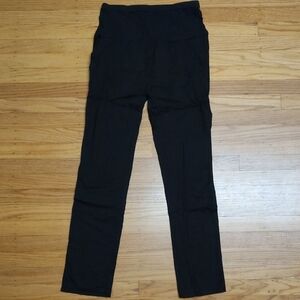 Black Maternity High-Waisted Pants